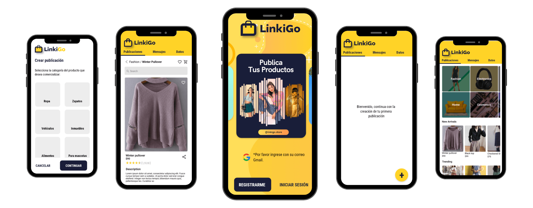 Dashboard de la plataforma LINKIGO mostrando sus herramientas de marketing digital